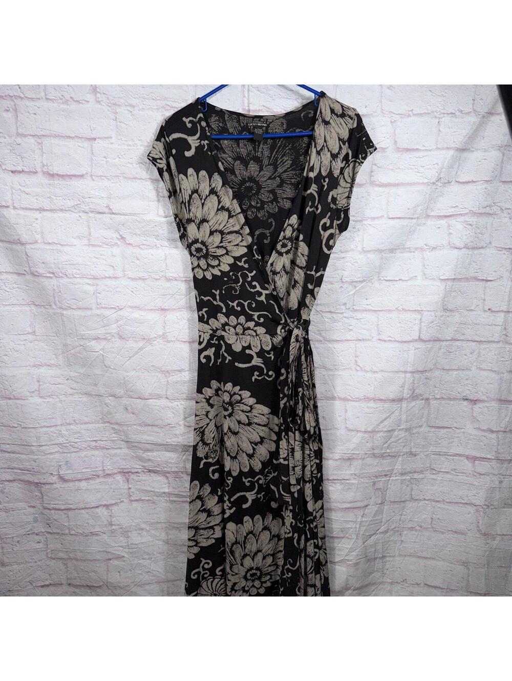 Lucky Brand Floral Wrap Dress Women’s Large